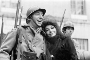 zizi jeanmaire et serge gainsbourg en 1969 sur le tournage d'un film