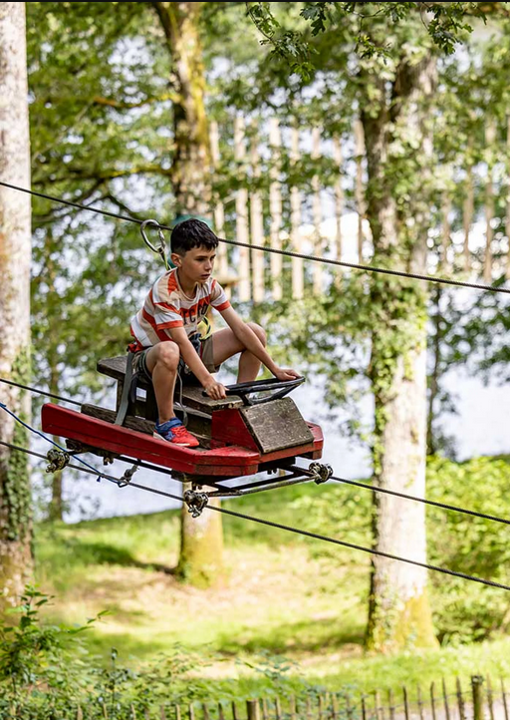 accrobranche ludique au plan d'eau de rouffiac proche d'excideuil